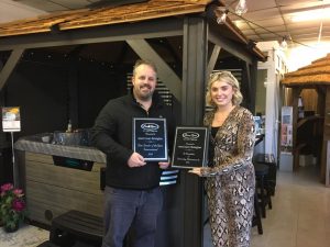 Simon of Award Leisure Birmingham was awarded 'New Dealer of the Year' in 2018